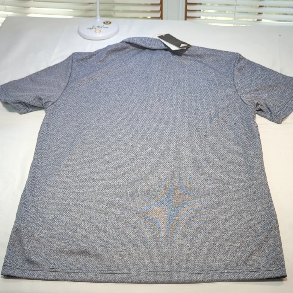 Adidas Men's Heathered Gray Polo Shirt
